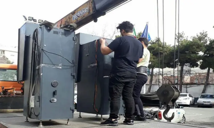 جابجایی گاوصندوق با جک